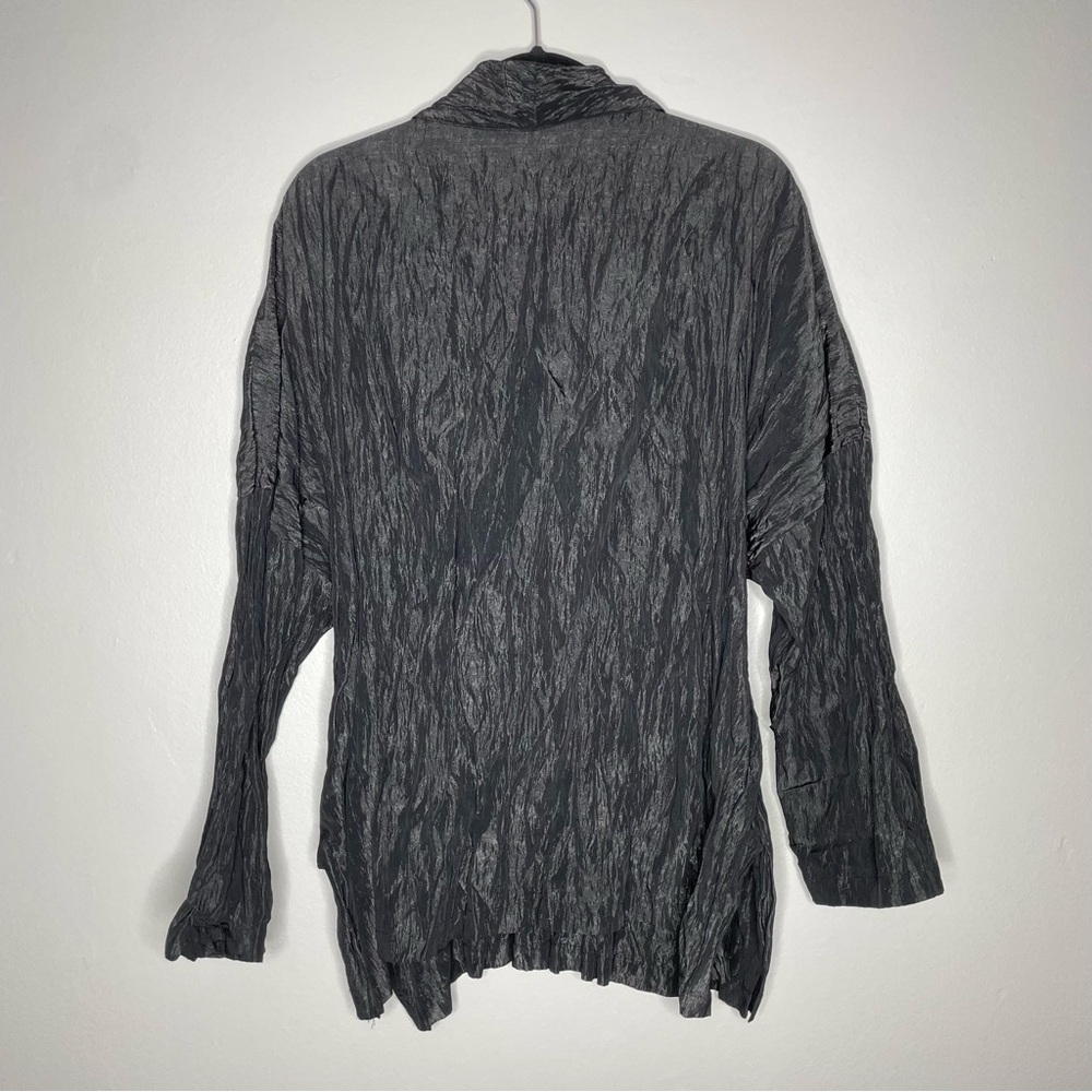 Blanque Crinkle Lightweight Button Down Jacket La… - image 7